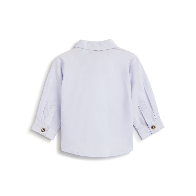 Boys Blue Solid Long Sleeve Shirt image number 1